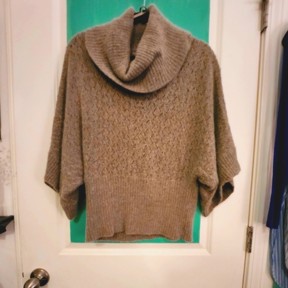 Kenar Light Green Cowl Neck Sweater Size-Medium